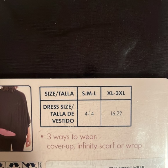 2 Packs Secret Treasures Maternity Nursing Wrap, Cover-Up, Scarf Size XL - 3XL - Picture 11 of 11